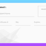 A certificate of authenticity for an item.