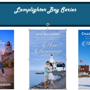 Three Lamplighter Bay romance book covers